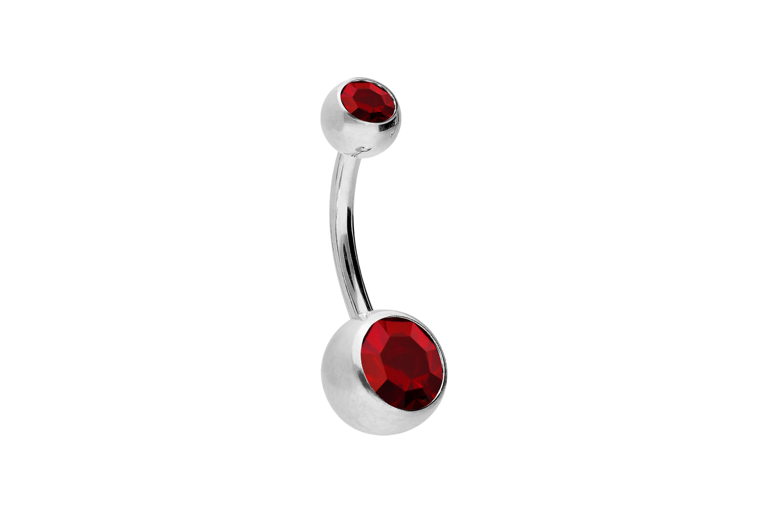 Titan Bananabell Piercing ZWEI KRISTALLE